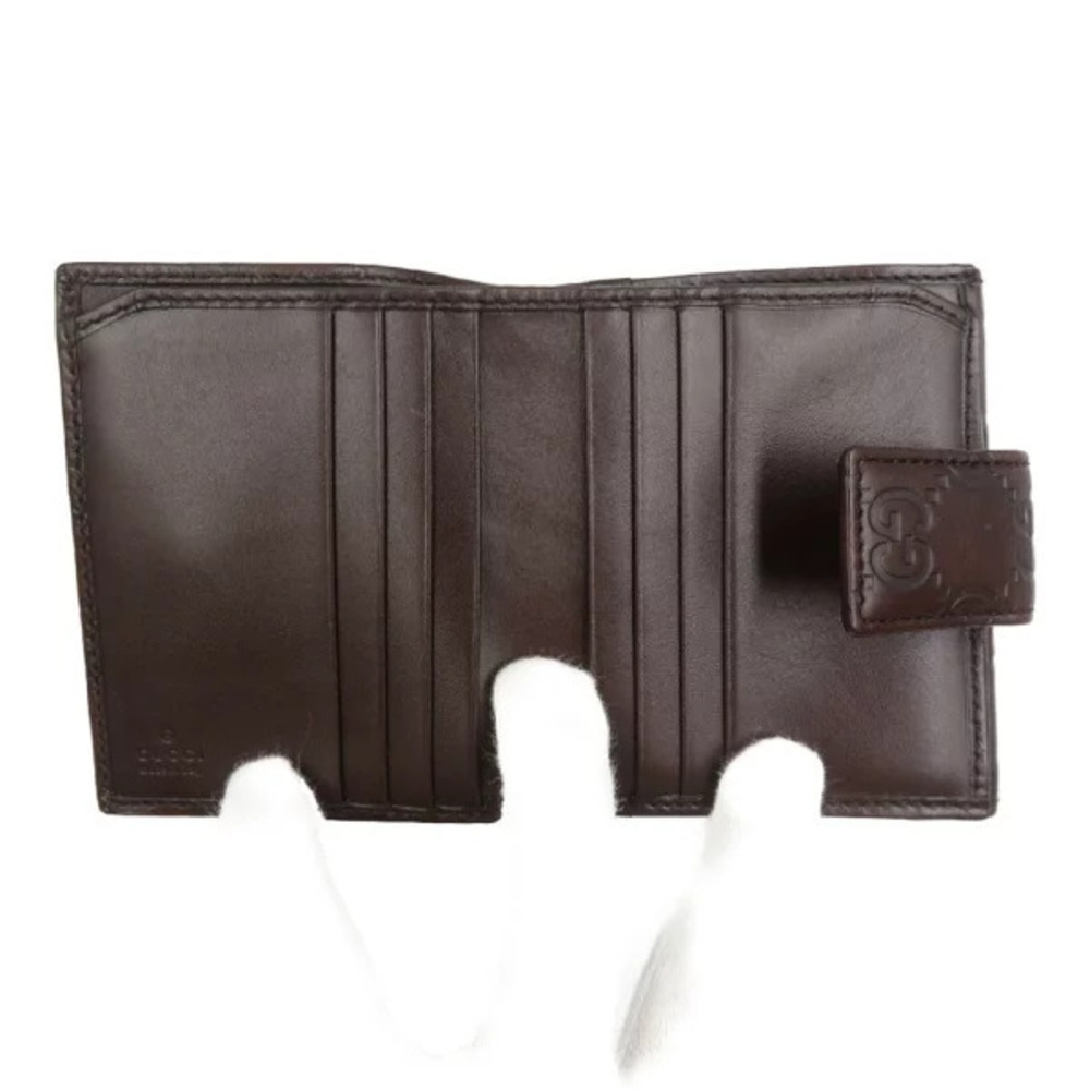 Gucci Guccissima Leather Brown Bi fold Wallet - Picture 4 of 6